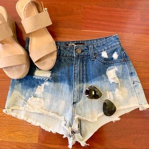Urban Outfitters BDG high wasted ombré jean shorts